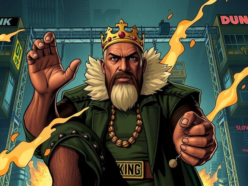 Line graph showing Dunk Dynasty Slum King's download growth in India from 2022 to 2025 with key events marked